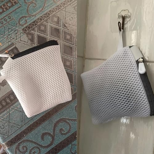 NentMent 2 Pack Laundry Scent Bead Bags with Zipper - In-Wash Fragrance & Crystal Boosters