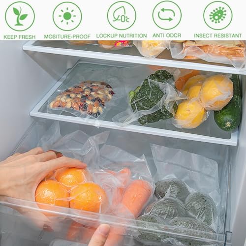 Commercial Grade Vacuum Sealer Bags - 100 Pre-Cut 4" x 6"
