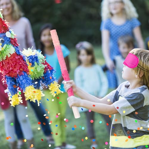 Lemicin 15.75-Inch Pink Piñata Stick Kit with Blindfold and Rope