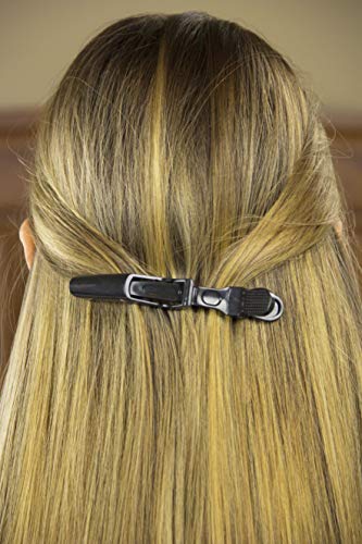 HH&LL 12pcs Professional Salon Alligator Hair Clips with Wide Teeth