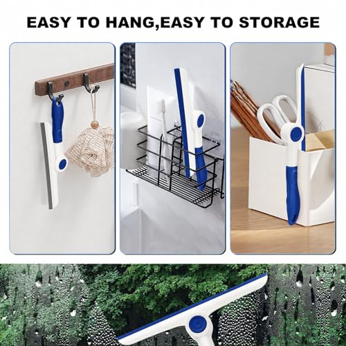 9.7” Multi-Use Window Squeegee for Streak-Free Cleaning
