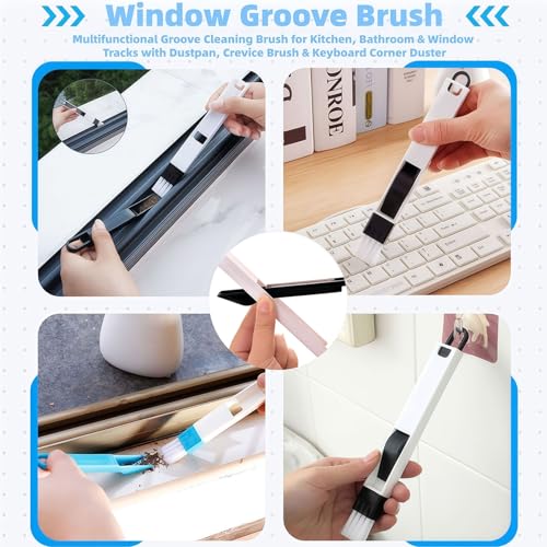 23-Piece Crevice Cleaning Brush Set for Deep Cleaning Gaps and Tracks