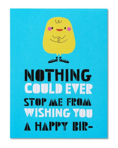 American Greetings Funny Birthday Card with Distracted Squirrel Design