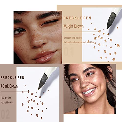 AKARY Faux Freckle Pen Waterproof Long Lasting Natural Spot Makeup Light Brown