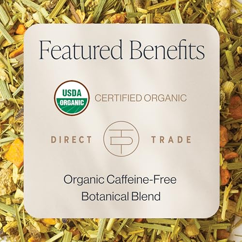 Rishi Tea Turmeric Ginger Organic Loose Leaf Tea, 4oz (1/4 Pound)
