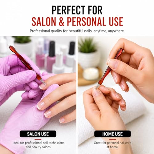 Luxxii 4-Pack Stainless Steel Cuticle Trimmer & Remover Fork