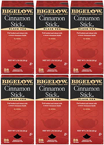 Bigelow Cinnamon Stick Black Tea, 28-Count Tea Bags (Pack of 6)