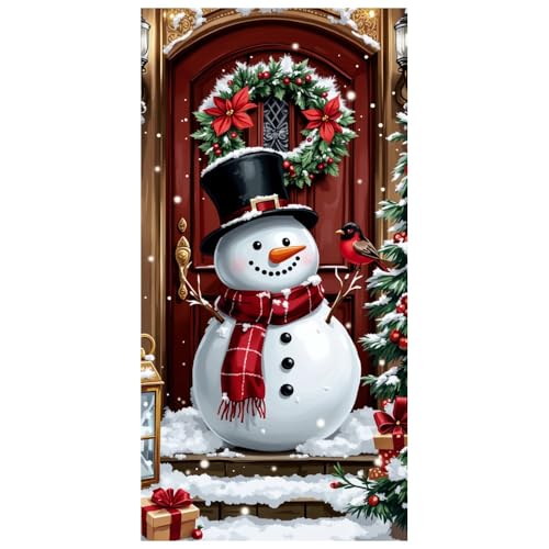 Christmas Snowman Door Banner Large Holiday Party Decoration