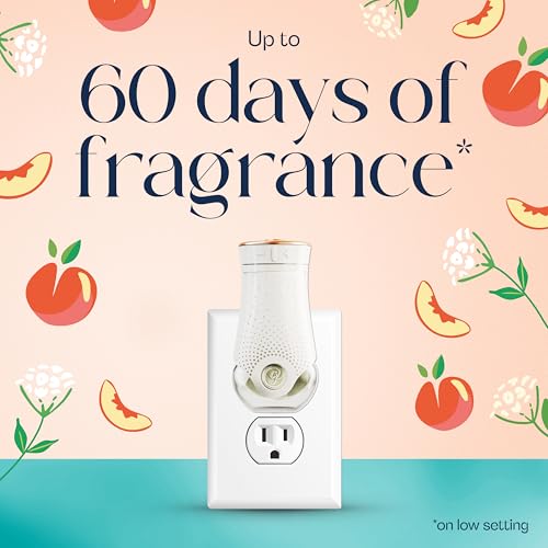 Glade PlugIns Scented Oil Refills, Juicy Peach & Elderflower, 1.34 Fl Oz