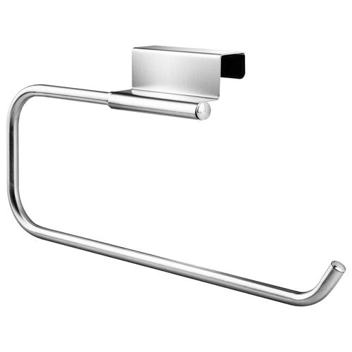 Cabinet Door Paper Towel Holder 12.4 Inches No Drill Paper Towel Holder Under Sink Stand Mounted Stainless Steel Paper-Dispenser for Kitchen Bathroom Craft Laundry Room