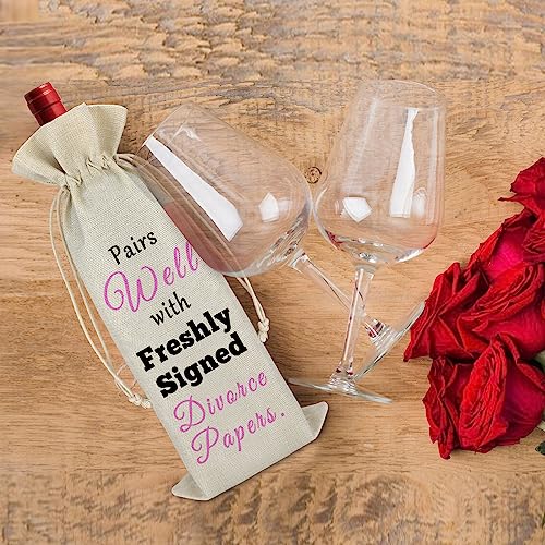 Inspirational Divorce Wine Bag for Men and Women - New Beginnings Gift
