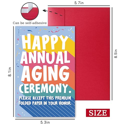 Sarcastic Birthday Card - Funny Greeting Card for Friends and Coworkers