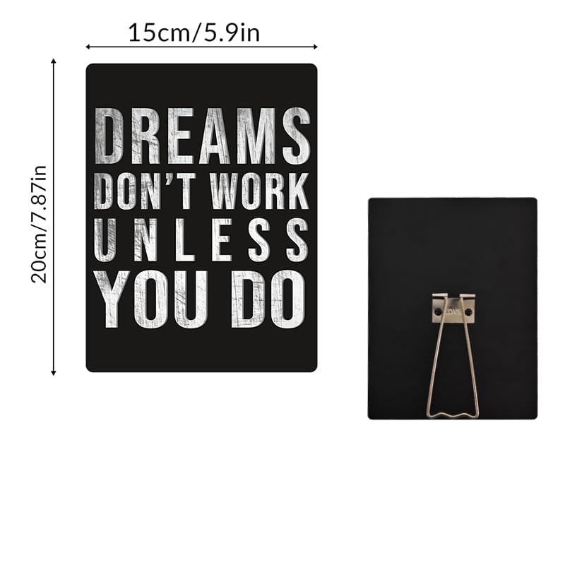 Inspirational Wooden Plaque Art - Positive Quotes for Home & Office