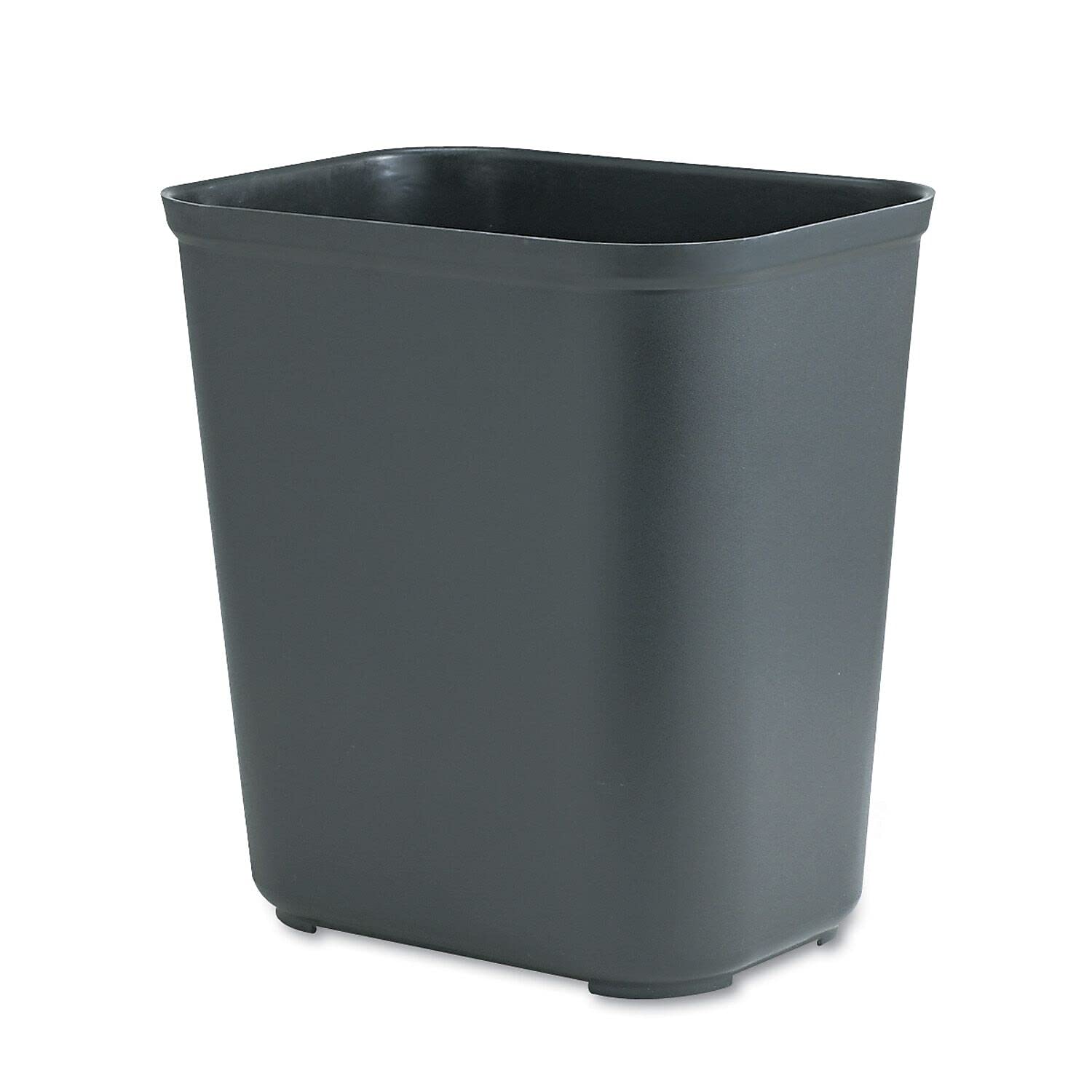 Rubbermaid Commercial Products Fire Resistant Wastebasket 7GAL/28 QT, Black, for Hospitals/Schools/Hotels/Offices