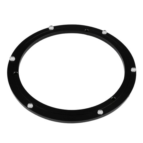 TamBee 12 Inch Lazy Susan Hardware Heavy Duty Metal Rotating Hardware Turntable Bearing Ring 300mm Turntable Lazy Susan Parts Mechanism for Cabinets,Table Top and Craft (Base Only, Black)