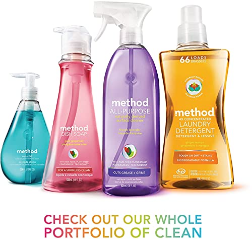 Method Daily Wood Cleaner Almond 28oz Bottle - No-Wax, Gentle, Biodegradable