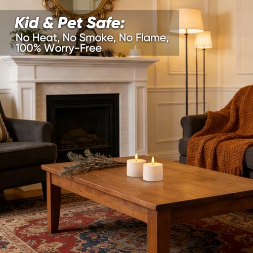 Raycare 3"x2.5" Outdoor Waterproof Flameless Candles with Remote and Timer