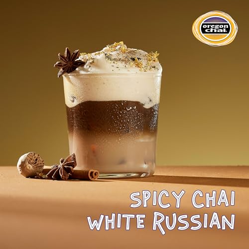 Oregon Chai Spiced Chai Tea Latte Concentrate 32 Fl Oz - Organic & Ready to Drink