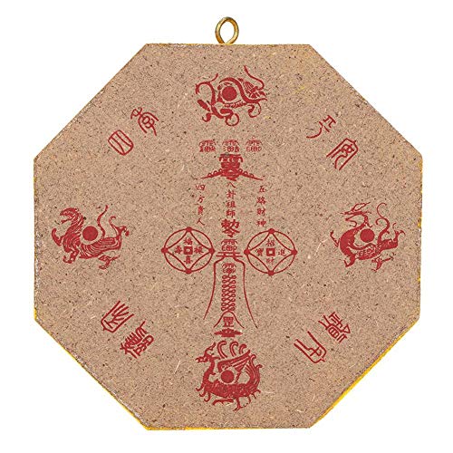 Feng Shui Bagua Wooden Concave Mirror for Outdoor Protection