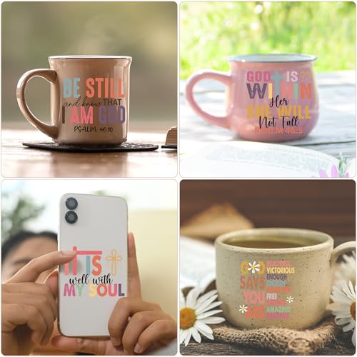 Bible Verse UV DTF Decals Christian Faith Stickers for Water Bottles - Inspiration