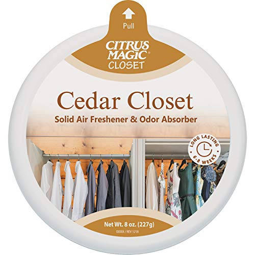 Citrus Magic Cedar Closet Air Freshener - Odor Absorbing Solid, 8 oz (Pack of 6)