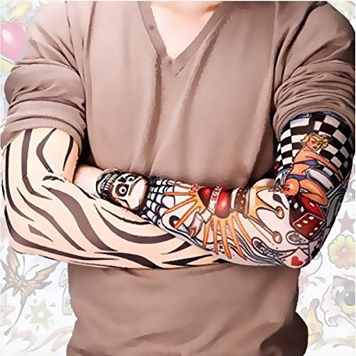 Akstore Temporary Tattoo Sleeves Set - 6 Pcs Fake Arm Sleeves