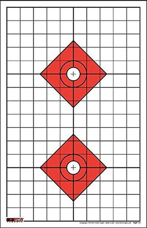 200 EZ2C Targets - Eight Most Popular Styles Combo Package Paper Shooting Targets for Range