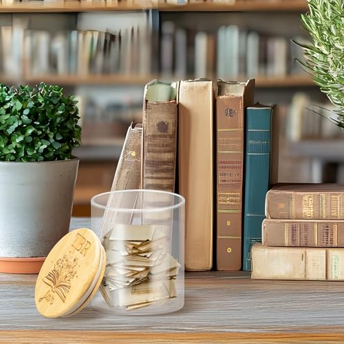 Book Lover Gift Set TBR Jar with 50 Wooden Tokens - Reading Accessories