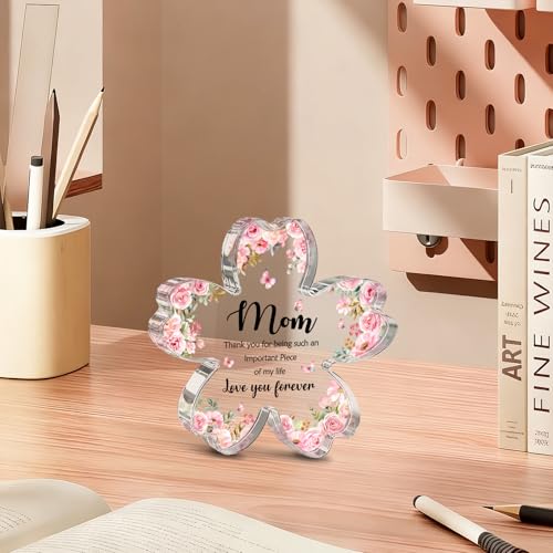 Acrylic Flower Plaque Sign for Mom - Perfect Gift for Any Occasion