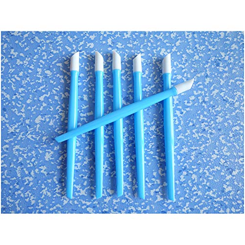Erewa 24 Pcs Rubber Nail Cuticle Pusher with Plastic Handle Assorted Colors