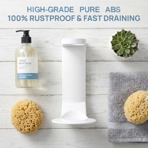 TUNEYA No Drill Shampoo & Conditioner Holders 2 Pack - Cream