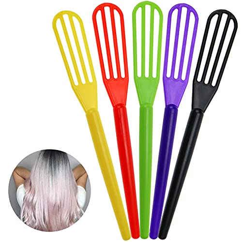 10 PCS Plastic Hair Coloring Mixer Dye Whisk and Spoon Set
