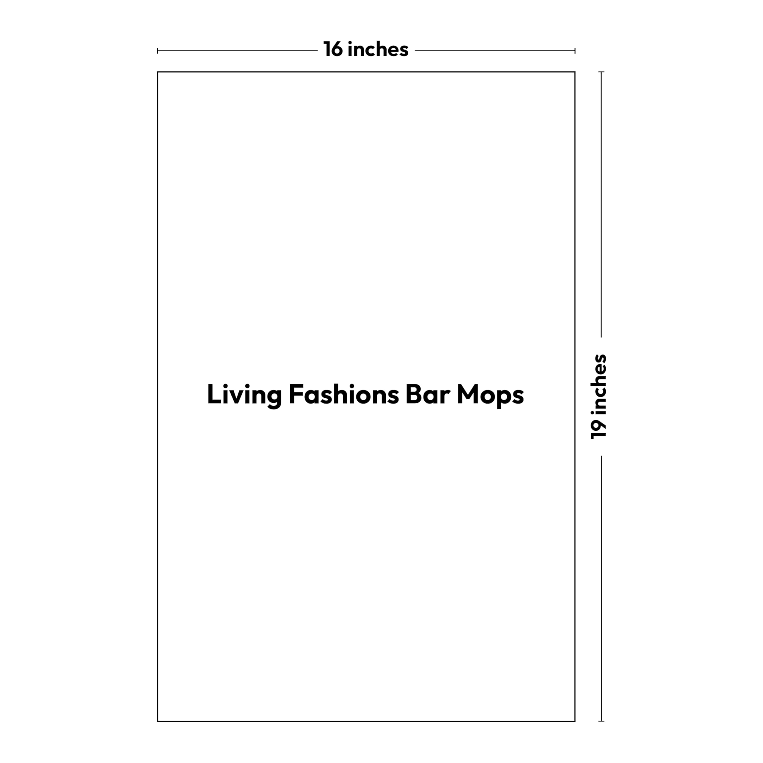 Living Fashions Bar Towels - Bar Mop Cleaning Kitchen Towels (36 Pack, 16" x 19”) - Premium Ring-Spun Cotton White, Restaurant and Shop Cleaning Rags