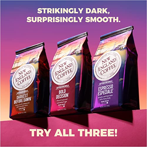 New England Coffee Darkest Before Dawn Dark Roast Ground Coffee 10oz Bag