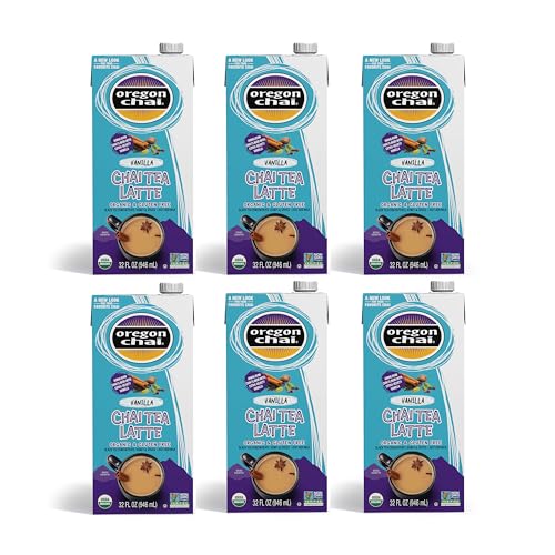 Oregon Chai Vanilla Chai Concentrate, 32 Fl Oz (Pack of 6)