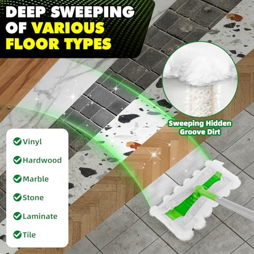 LOVECO Heavy Duty Dry Sweeping Cloths for Swiffer Sweeper, 40 Count Refill