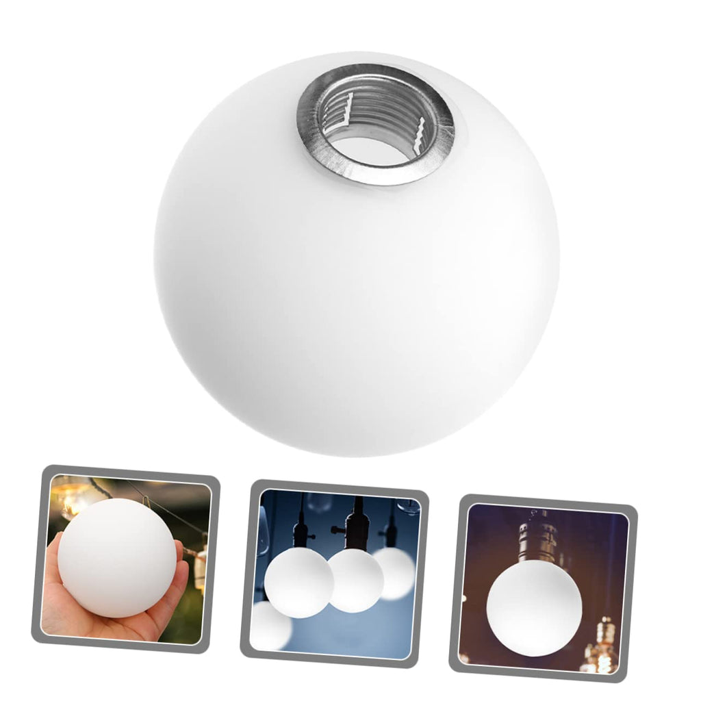 ARTIBETTER Glass Lamp Shade Replacement 4.72 Inch Spherical Globe Lampshade for Ceiling Fixture Chandelier Frosted White Ball Lampshade Cover for Living Room Bedroom Dining Bar