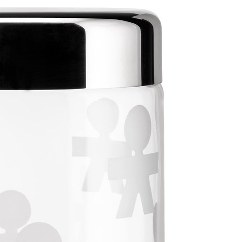 Alessi AKK38 "Girotondo" Jar, Silver, NULL