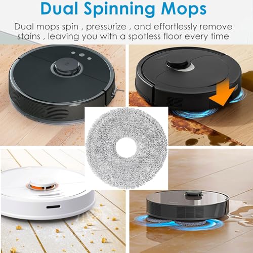 Dreame Robot Vacuum Mop Pads - 2-Pack Washable Microfiber Replacement