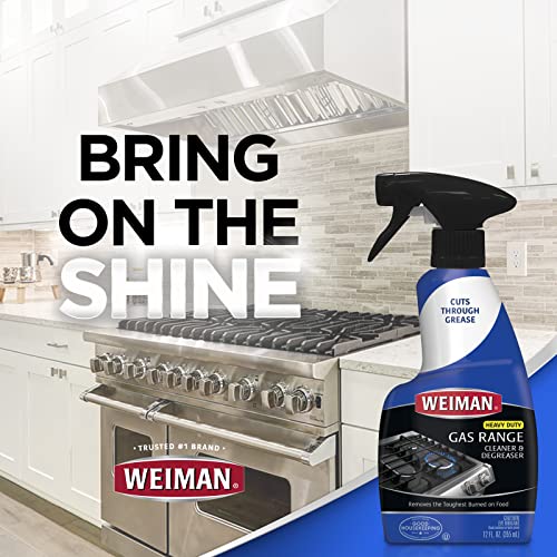 Weiman Heavy Duty Gas Range Cleaner & Degreaser - 2 Pack, 24 Oz