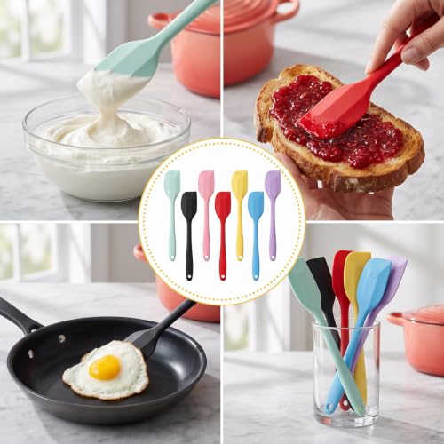 Headaze 7-Piece Silicone Spatula Set - BPA-Free, Heat Resistant