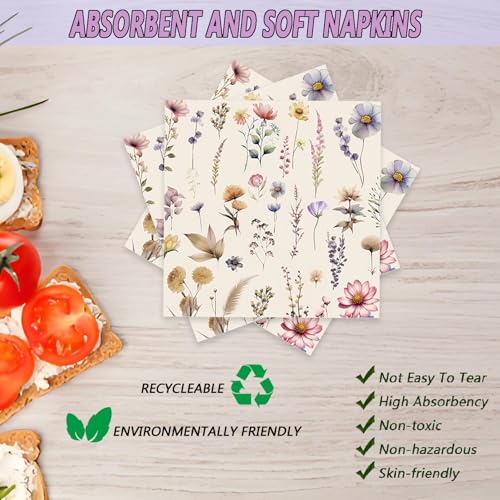 72-Piece Fall Floral Party Set - Plates, Napkins & Forks