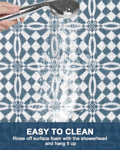 Non-Slip Bathtub Mat with Loofah Texture for Comfort & Safety