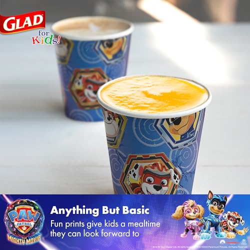 Glad for Kids Paw Patrol Paper Cups, 9 Oz, 20 Count - Sturdy & Soak-Proof