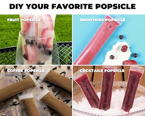 Nature Pulito Disposable Popsicle Mold Bags with Zip Seal & Funnel - Small
