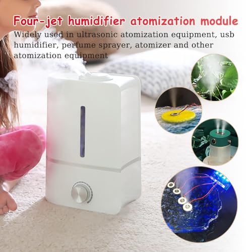 ZORZA 4-Spray Ultrasonic Humidifier DIY Module Kit - 5V Mist Maker Board