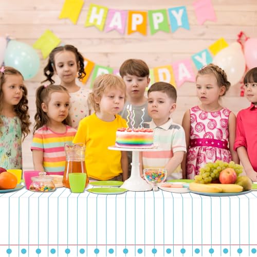Back to School Tablecloths - 3 Pcs 54 x 108 Inch Notebook Design
