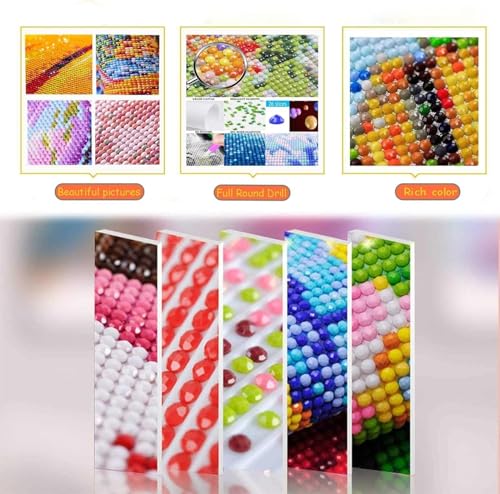 DIY 5D Cowboy Boots Diamond Art Kit 14x20 Inch for Adults & Beginners