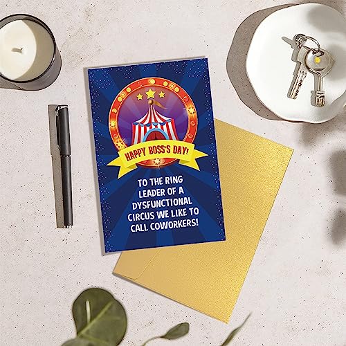 Funny Boss's Day Card - Appreciation Gift for Boss