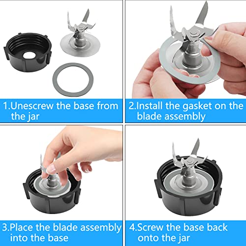 BokWin 2-Pack Rubber Blender O-Ring Gaskets for Oster Models